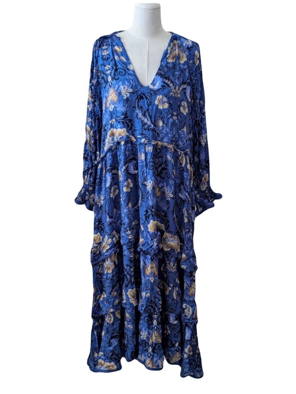 Breathtaking Spell & the Gypsy Collective Blue Aurora Boho Festival Maxi Dress - Picture 2 of 14